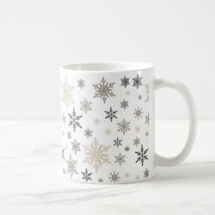 Mug flocons de neige vintages modernes