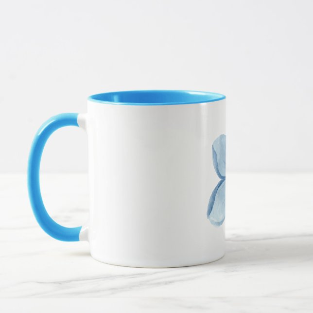 Mug flor azul claro café (Gauche)