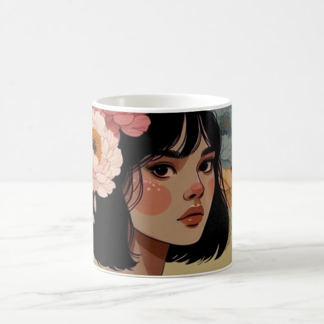Mug Flora Mystica – Élégance florale pour vos paus (Centre)