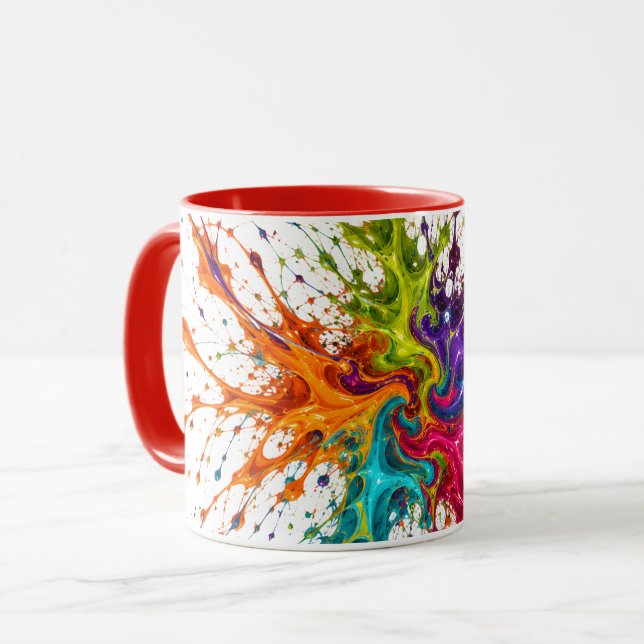 Mug Floraison chromatique (Devant gauche)