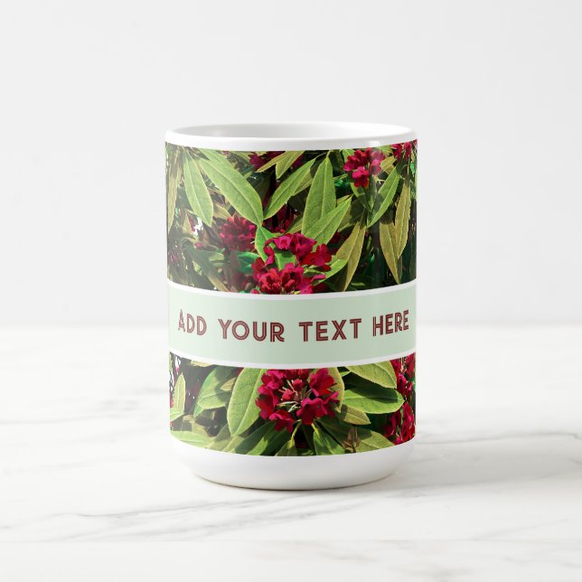 Mug Floraison personnalisée de rhododendron (Centre)
