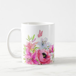 Mug Floraison rose artistique