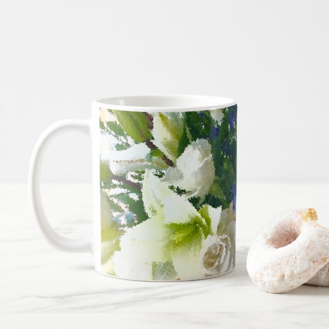 Mug floral (Avec donut)