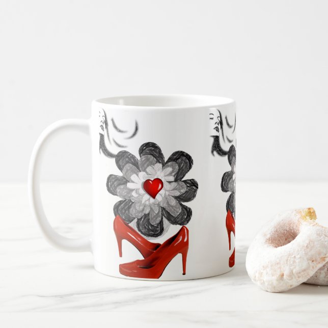 Mug Floral (Avec donut)