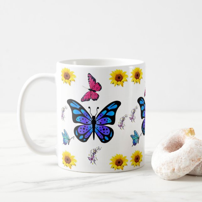 Mug Floral (Avec donut)