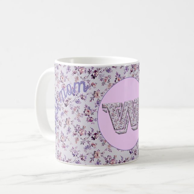 Mug Floral Best maman W (Devant gauche)
