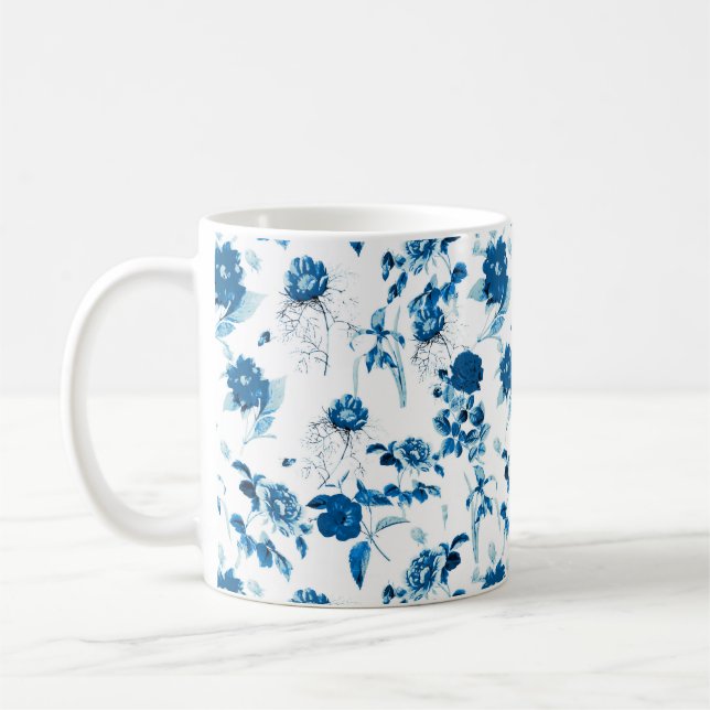 Mug Floral bleu-Mug (Gauche)