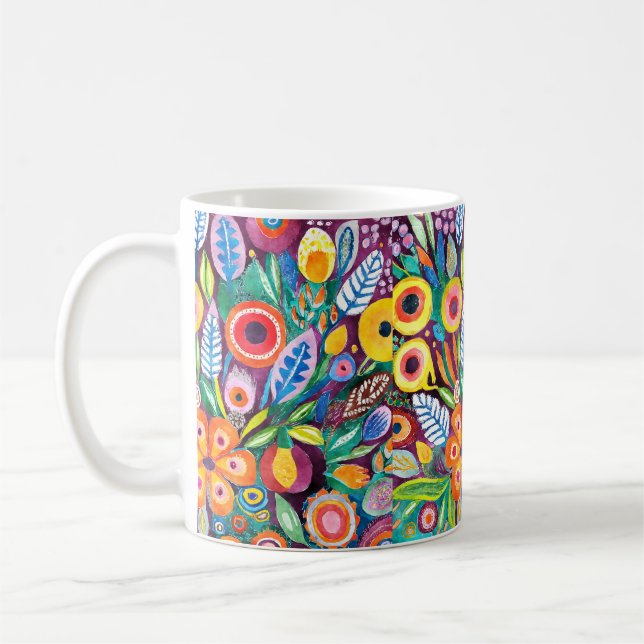 Mug Floral bohème coloré (Gauche)