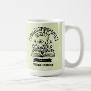 Mug Floral "Booktroverts Unite"