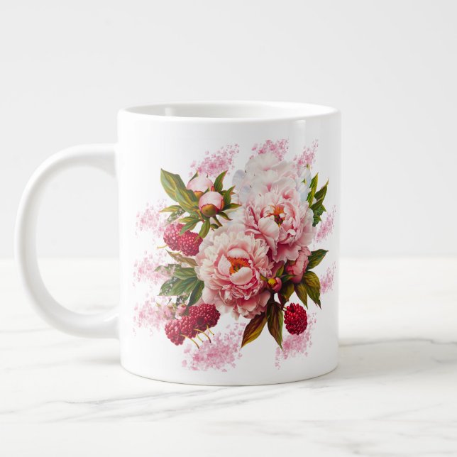 Mug floral - Cadeau parfait pour la fête des mères (Gauche)