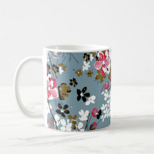 Mug Floral Chic : Petits Arrière - plans en fleurs