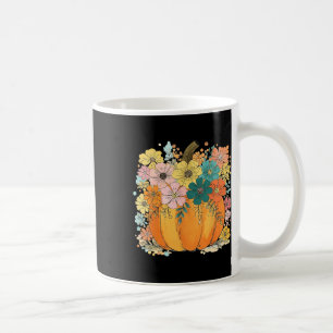 Mug Floral Citrouille Thanksgiving Cosy Automne Vibes