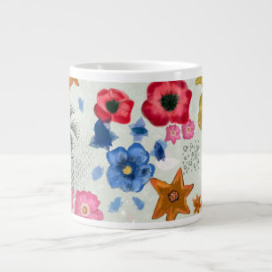Mug floral coloré