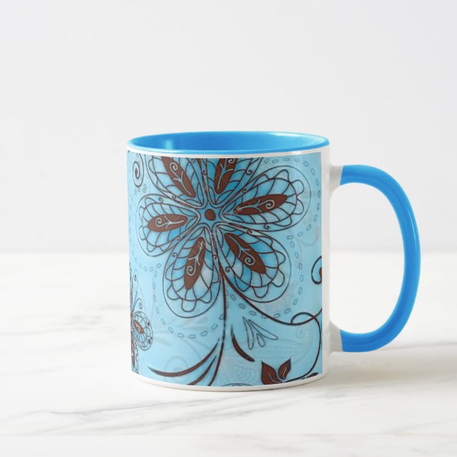 Mug Floral coloré Motif sans joint (Droite)