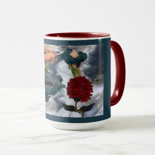 Mug Floral d'art Abstrait