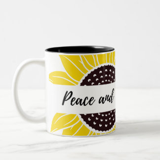 Mug floral de deux tonnes