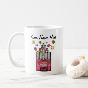 Mug Floral Eglise Organiste Musicien Personnalisé