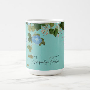 Mug Floral Elegant Minimaliste Calligraphie Ajouter un