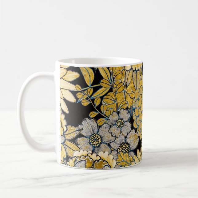 Mug Floral Ethnique : Texture Créative De Paisley. (Gauche)