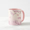 Floral Fleurs de cerisiers Monogramme rose