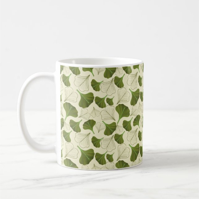 Mug Floral Gingko Motif feuille (Gauche)
