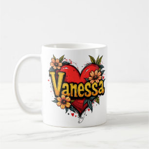 Mug Floral Heart Vanessa 1