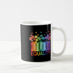 Mug Floral Livre Égalité Droits de l'homme, Justice so