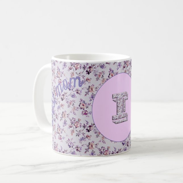 Mug Floral Meilleure maman I (Devant gauche)