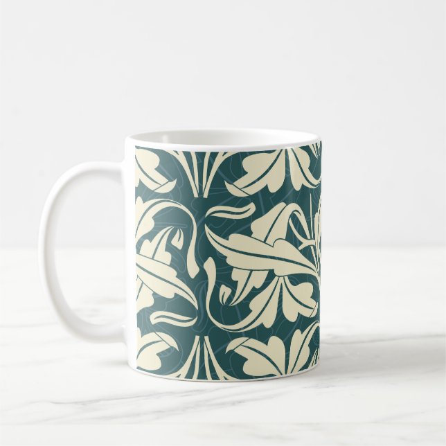 Mug Floral moderne : Design Motif élégant. (Gauche)
