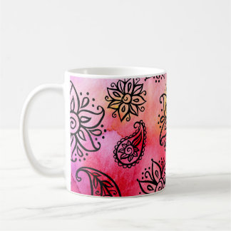 Mug Floral ornemental : Ethnic Seamless