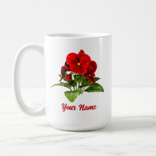 Mug Floral Pansy Lover Personnalisé Personnalisé