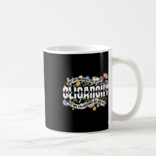 Mug Floral, Pas Mon Président, Ne Lutte Et Résiste À L