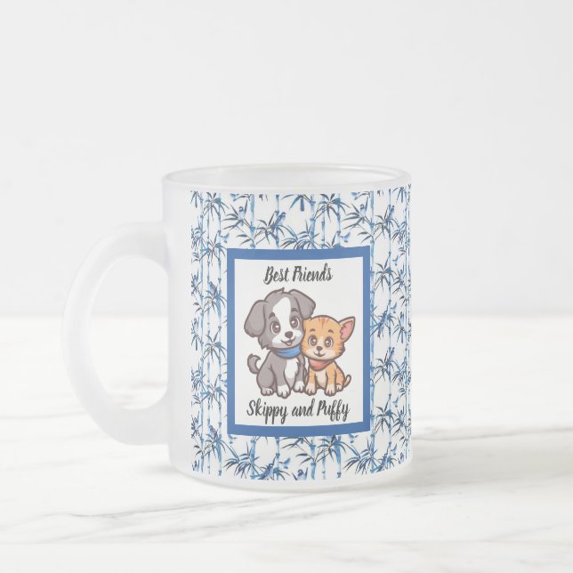 Mug floral personnalisable,  (Gauche)
