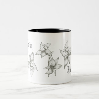 Mug floral personnalisé