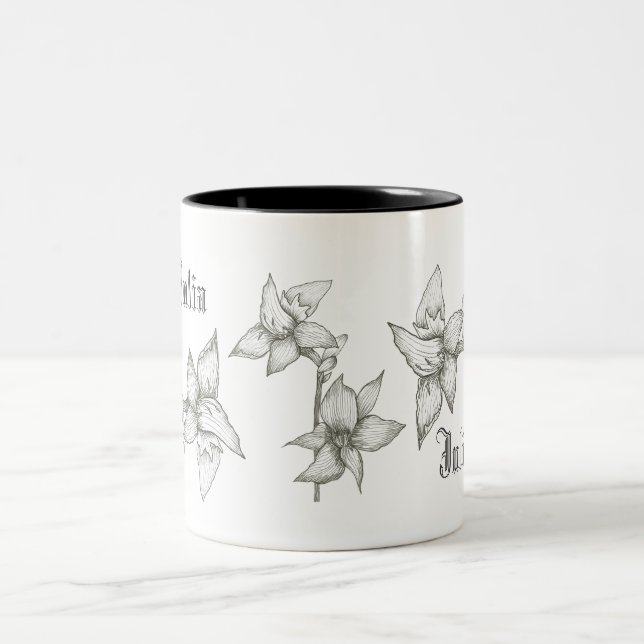 Mug floral personnalisé (Centre)