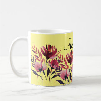 Mug floral personnalisé - Mug floral personnalisab