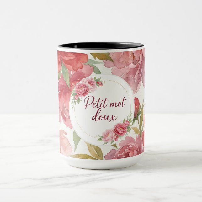 Mug floral Petit mot doux (Centre)