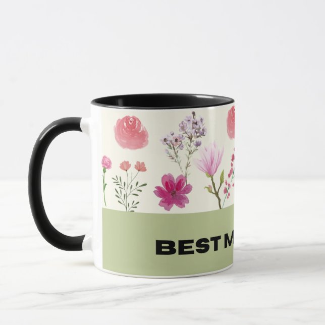 Mug floral pour maman (Gauche)