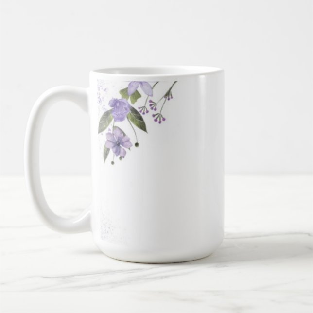 Mug Floral pourpre (Gauche)