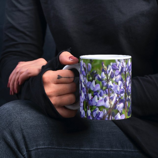 Mug Floral pourpre subalpine Lupine (In Situ Held)