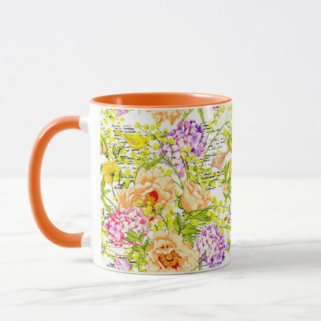 Mug Floral printoral vintage (Gauche)