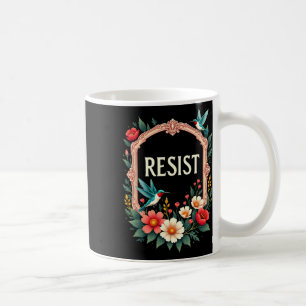 Mug Floral résiste à Trump drôle Anti-Trump 2025