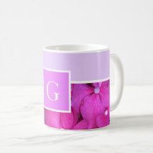 Floral rose clair monogramme