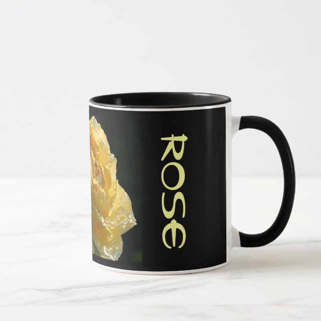 Mug Floral rose jaune 6 (Droite)