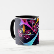 Floral rose moderne Art Abstrait Couleur Motif #01