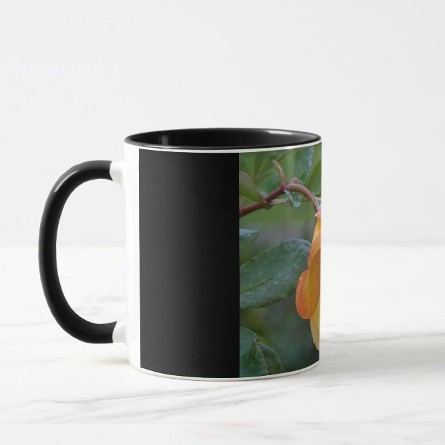 Mug Floral Rose orange 2 (Gauche)