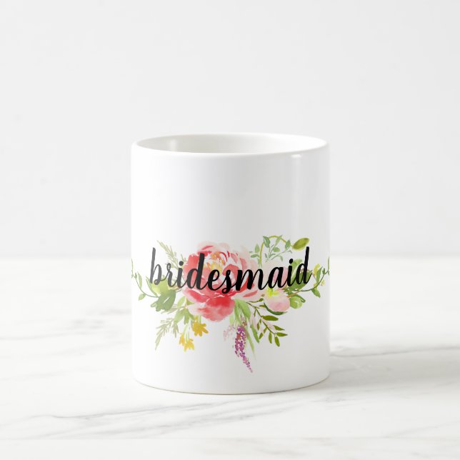 Mug Floral rose rouge (Centre)