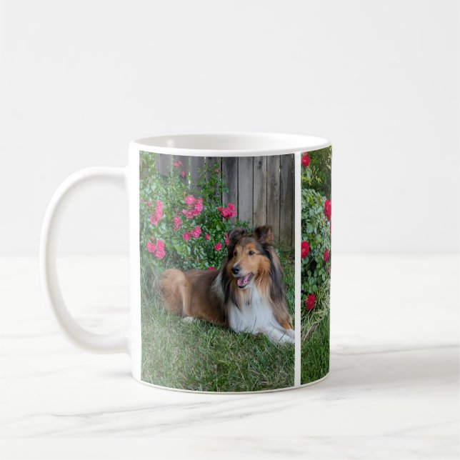 Mug Floral Sheltie (Gauche)