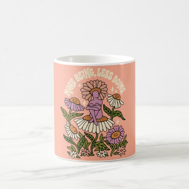 Mug Floral Soins Personnels Plus d'Être, Moins de  (Centre)
