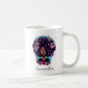 Mug Floral Sparkling Afro Femme